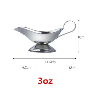 304 kaste Dripless Lip Salt Spice Gravy Boat Kitchen restorani praad Kastmed huule roostevabast terasest kastme säilituskasti vürtsipurgid