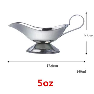 304 kaste Dripless Lip Salt Spice Gravy Boat Kitchen restorani praad Kastmed huule roostevabast terasest kastme säilituskasti vürtsipurgid