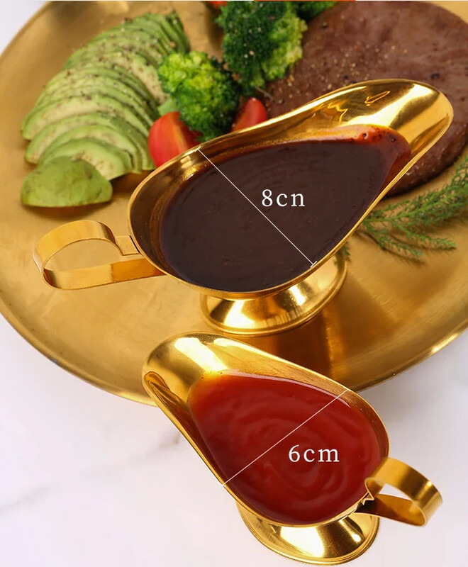 304 kaste Dripless Lip Salt Spice Gravy Boat Kitchen restorani praad Kastmed huule roostevabast terasest kastme säilituskasti vürtsipurgid