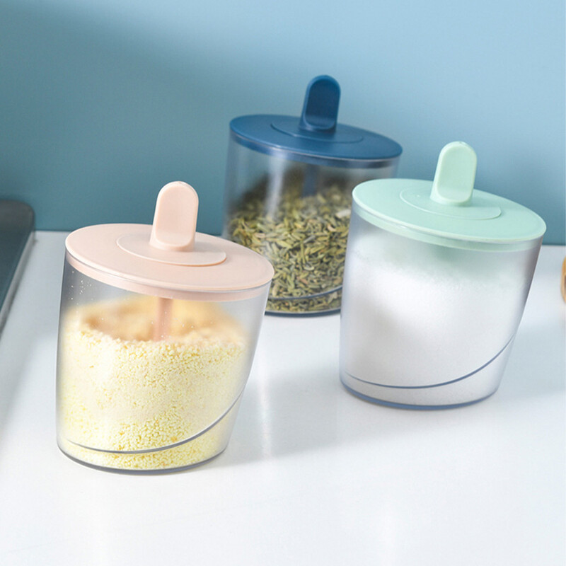 Maitseainepurgi komplekt kaanega Lusikas majapidamistarbeks köögis Maitseainepudel Soola-vürtsikonteiner Suhkru maitseainekonteiner Aksessuaarid