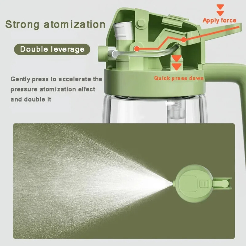 2in1 500 ml klaasist pihustatav õlipihusti pudel pihustusõli dosaator õlipurk Cruet BBQ köök küpsetamine röstimine pikniku köögitööriist