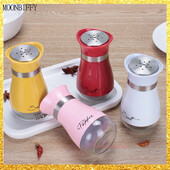 Roostevabast terasest maitseainešeiker, soola ja pipra klaasist põhjaga maitseainete dosaator piprašeiker maitseainešeiker soolaseister grillikomplekt