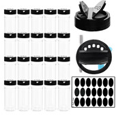 Vürtspurkide komplekt 5/10/15/20 tk Vürtside purgid Soola- ja piprašeiker maitseainepurk Vürtside organiseerija plastikust grillmaitseaine