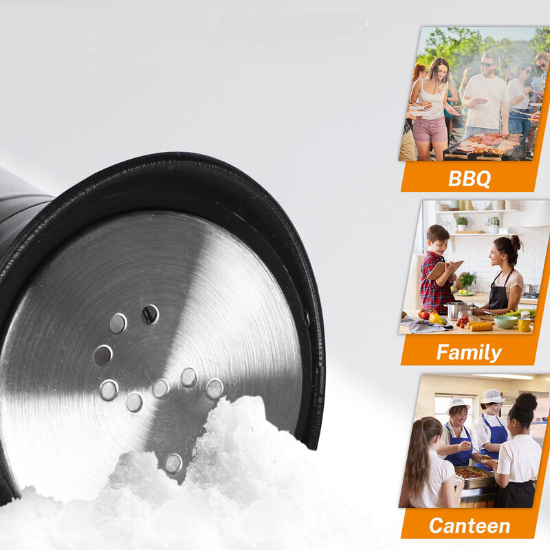 2tk/roostevabast terasest vürtsijaotur Vürtsšeiker Multifunktsionaalne toiduvalmistamine BBQ pipra-soolapurk maitseainepurk Tööriistad Elegant