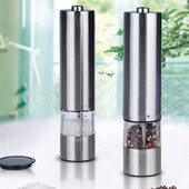 Elektriline pipra- ja soolaveski Automaatne roostevabast terasest vanilli- ja vürtsiveski / ABS pipraveski soola- ja vürtsiveski