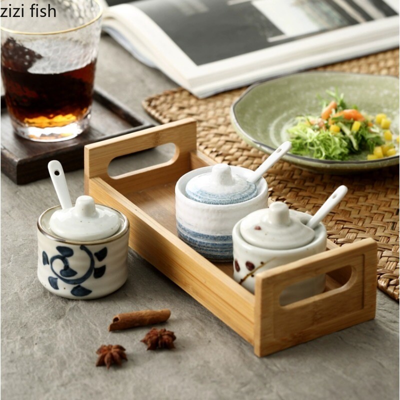 Kuhinjski pribor Keramička staklenka za začine Staklenka za začine Boca začina Posude za začine Solnik Staklenke za šećer Kutija za začine Staklenke za pohranu