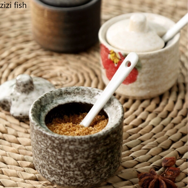 Kuhinjski pribor Keramička staklenka za začine Staklenka za začine Boca začina Posude za začine Solnik Staklenke za šećer Kutija za začine Staklenke za pohranu