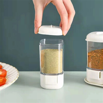 Ποσοτικός αναδευτήρας αλατιού τύπου Press-Type Every Press 2g Clear Seasoning Bottle 140ml Σφραγισμένο Σχεδιασμός Αδιάβροχο Ανθεκτικό στη σκόνη