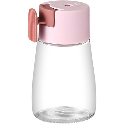 Soola- ja piprakeksurite mõõtmine Täpse kvantitatiivse koguse vürtsijaotur Õhukindel läbipaistvast klaasist maitseainepudel köögi jaoks