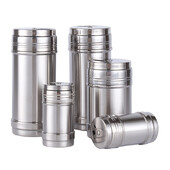 Staklenka za začine od nehrđajućeg čelika, rotirajući čep, posuda za pohranu začina, posuda za soljenje začina, papar, kuhinjski alati