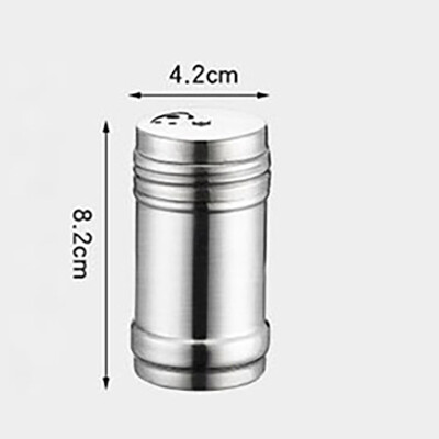 Staklenka za začine od nehrđajućeg čelika, rotirajući čep, posuda za pohranu začina, posuda za soljenje začina, papar, kuhinjski alati