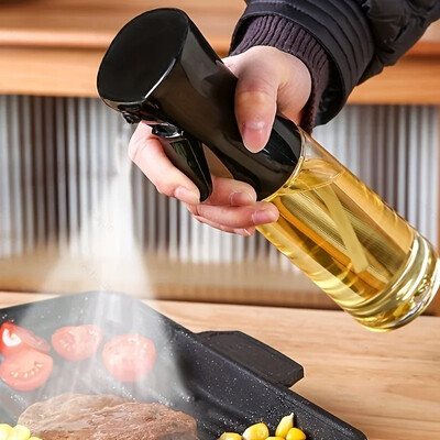 Uleiuri de bucătărie Flacon pulverizator pentru gătit Dozator de ulei de măsline Camping BBQ Coacet Oțet Sos de soia Pulverizator Recipiente 200/300/500ml