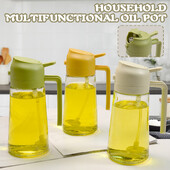 Γυάλινο μπουκάλι σπρέι λαδιού με ακροφύσιο στόμιου χύτευσης Διανομέας ελιάς διπλής χρήσης Camping BBQ Μπουκάλι ψεκασμού σάλτσας επαναχρησιμοποιήσιμης σόγιας ψησίματος