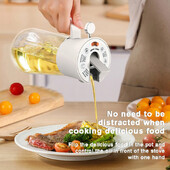 700 ml staklena boca za raspršivač ulja 2 u 1 preokrenuta boca za raspršivač ulja za kuhinju Distributer kuhinjskog ulja Kuhinjski alati Gadgeti Dropshipping