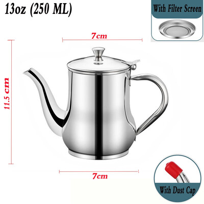 304 roostevabast terasest õlikann Köögi õlifiltri tass majapidamisfiltri võrgusilma õlipaagi anum lekkib õli lekib õli hoiupaagi õlipott