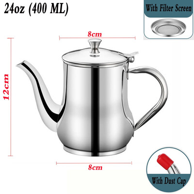 304 roostevabast terasest õlikann Köögi õlifiltri tass majapidamisfiltri võrgusilma õlipaagi anum lekkib õli lekib õli hoiupaagi õlipott