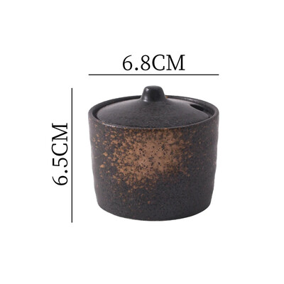 Vintage keraamiline maitseainepurk Loominguline soolapurk Suhkrupurk Piprapurgid Vürtspurgid Maitseainete säilituskonteiner Kodune maitseaine