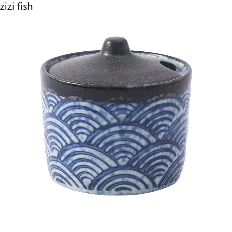 Vintage keraamiline maitseainepurk Loominguline soolapurk Suhkrupurk Piprapurgid Vürtspurgid Maitseainete säilituskonteiner Kodune maitseaine