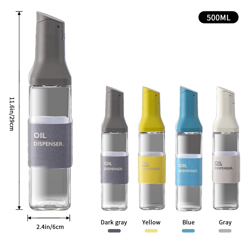 1kom boca s dozatorom maslinovog ulja Automatski preklopni spremnik za začine Lonac za začine s automatskim zatvaračem Lonac za ulje velikog kapaciteta Kuhinjski pribor