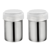 2 komada bagera od nehrđajućeg čelika Sol Šećer Mućkalica za papar Dozator boca Boca soli Papar Kava Kakao Cimet u prahu Limenka za