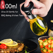 200 ml stiklinio aliejaus purškimo buteliukas Maisto kokybės mister purškiamas aliejaus dozatoriaus indelis, puikiai tinka kepsninei kepti iškylai, kepimo virtuvės reikmenims