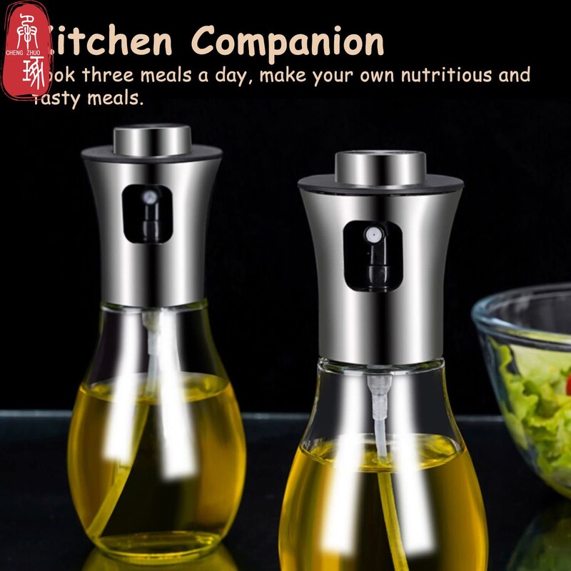 200 ml stiklinio aliejaus purškimo buteliukas Maisto kokybės mister purškiamas aliejaus dozatoriaus indelis, puikiai tinka kepsninei kepti iškylai, kepimo virtuvės reikmenims