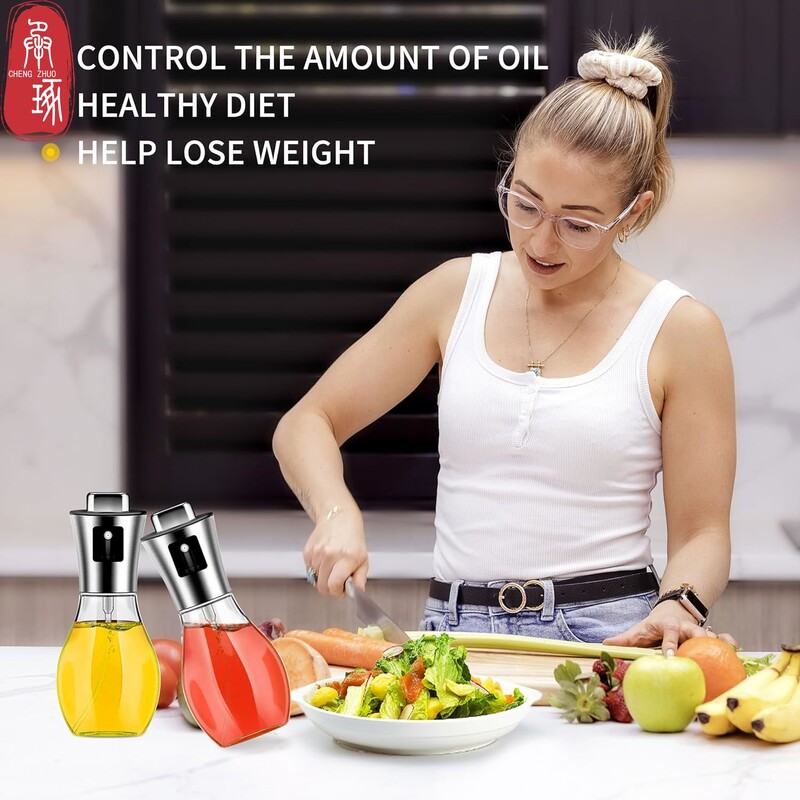 200 ml stiklinio aliejaus purškimo buteliukas Maisto kokybės mister purškiamas aliejaus dozatoriaus indelis, puikiai tinka kepsninei kepti iškylai, kepimo virtuvės reikmenims