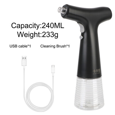 Loominguline sojakastepurk äädika säilituspudel USB-laadimine BBQ-köögi õlipihusti jaoks elektriline oliiviõli pihustuspudeli jaotur