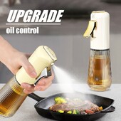 Atnaujinkite alyvuogių aliejaus purškimo buteliuką virtuvės kepimui skrudinimo stiklo preso tipo aliejaus purškimo butelis pikniko kepsninės alyvuogių aliejaus dozatorius