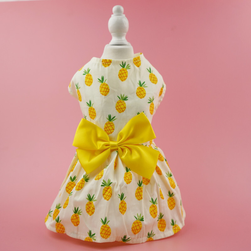 Ljetna odjeća za pse Strawberry Suknja Kamizol Uska suknja Mali pas Teddy Bichon Yorkshire Protiv linjanja