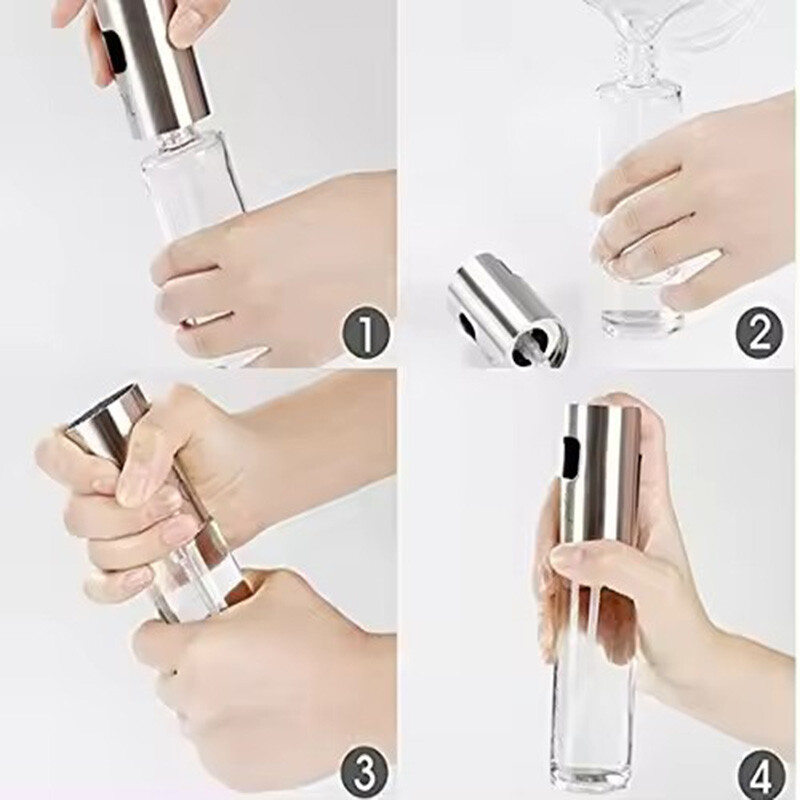 1 tk oliiviõli pihusti pritsimispudel toiduõli dosaatoriks äädikapudel Õhkfritüür Köök toiduvalmistamine salat küpsetamine BBQ