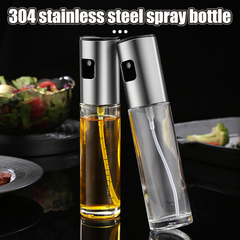 Purškimo butelis ABS preso tipas Virtuvė namų oro gruzdintuvė alyvuogių aliejaus purškimo purkštuvas kepsninės purškimo butelis