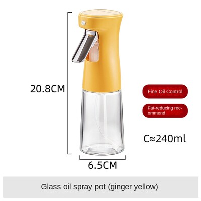 Stiklinis butelis KitchenOil purškimo buteliukui Stiklinis butelis virtuvei alyvuogių aliejaus purškimo butelis Oro gruzdintuvės purškimo butelis