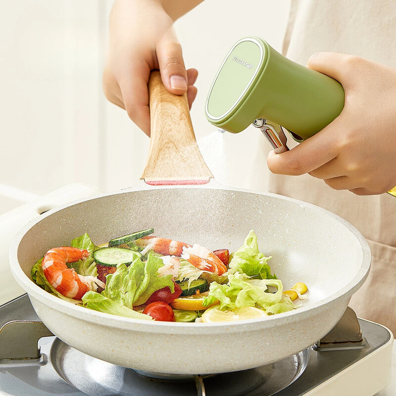 Stiklinis butelis KitchenOil purškimo buteliukui Stiklinis butelis virtuvei alyvuogių aliejaus purškimo butelis Oro gruzdintuvės purškimo butelis