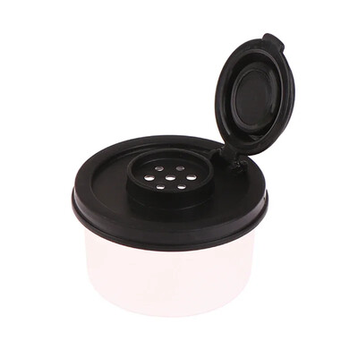 Mini agitator de sare și piper Picnic Bucătărie în aer liber Cutie de prânz de călătorie Dispenser de borcan sigilat de condimente din plastic Capac recipient pentru condimente