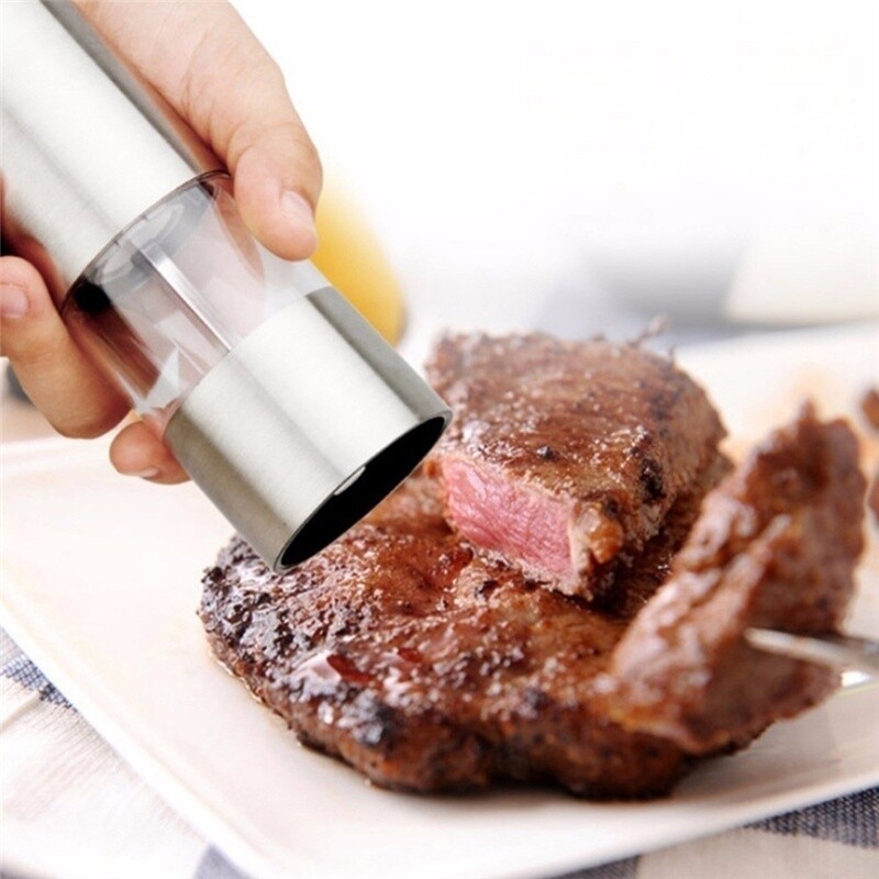 Elektriline pipra-soolaveski automaatne ürdivürtside veski roostevaba teras/ABS pipraveskid soolavürtsveskid