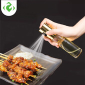 Stiklinio aliejaus purškimo butelis Virtuvė Maisto gaminimas Alyvuogių aliejaus dozatorius Stovyklavietės kepsninė Kepimo Actas Sojų padažas Purškimo indai