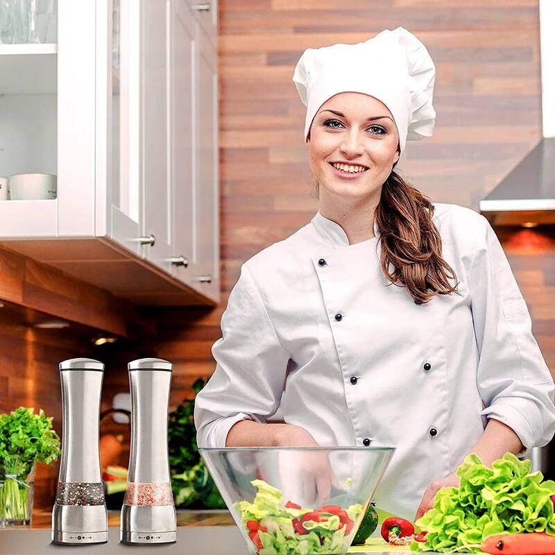 Nerūdijančio plieno pipirų malūnėlis rankinis malūnėlis druskai pipirams ryžių žolelių prieskoniams Creative keraminiai šlifavimo malūnėliai virtuvės gaminimui