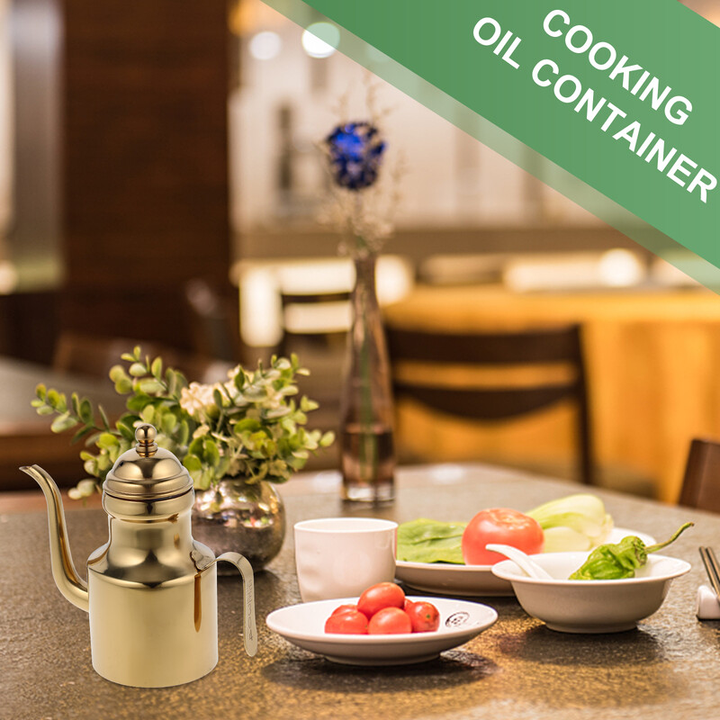 Dozator za bocu maslinovog ulja Zlatni lonac od nehrđajućeg čelika Vrč za cjedilo za mast