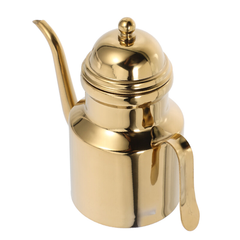 Dozator za bocu maslinovog ulja Zlatni lonac od nehrđajućeg čelika Vrč za cjedilo za mast