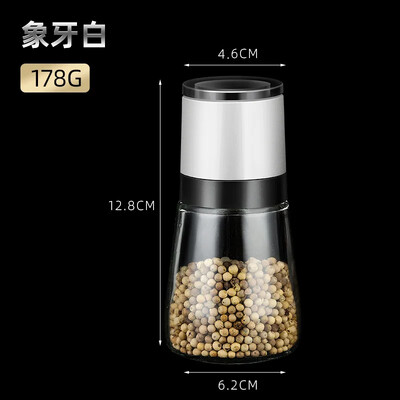 1 tk Premium manuaalne soolaveski läbipaistvast klaasist korpusega pipraveski Reguleeritav jahvatusvürts Köögitööriistad Avaleht