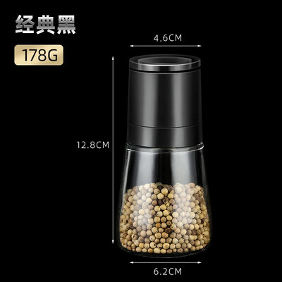 1 tk Premium manuaalne soolaveski läbipaistvast klaasist korpusega pipraveski Reguleeritav jahvatusvürts Köögitööriistad Avaleht