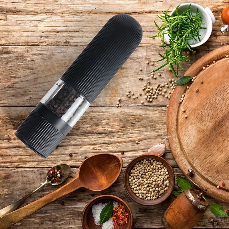 Automaatne soolapipraveski elektriline vürtsiveski Maitsestamine Reguleeritava jämedusega Köögitööriistad Jahvatamine toiduvalmistamiseks BBQ