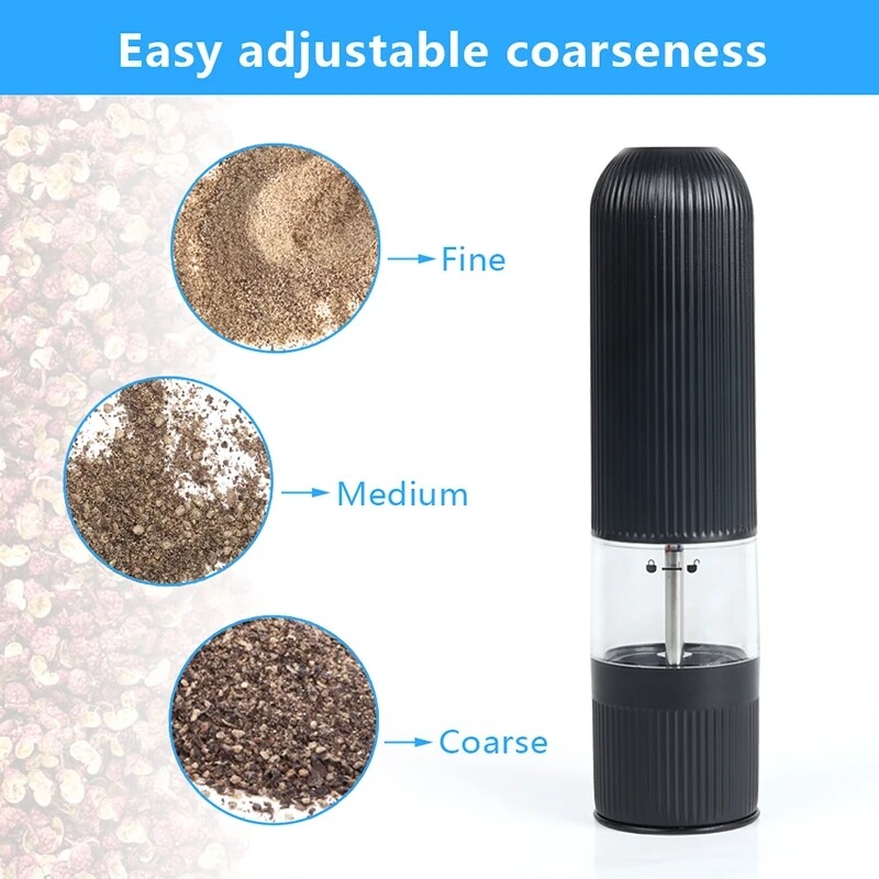 Automaatne soolapipraveski elektriline vürtsiveski Maitsestamine Reguleeritava jämedusega Köögitööriistad Jahvatamine toiduvalmistamiseks BBQ