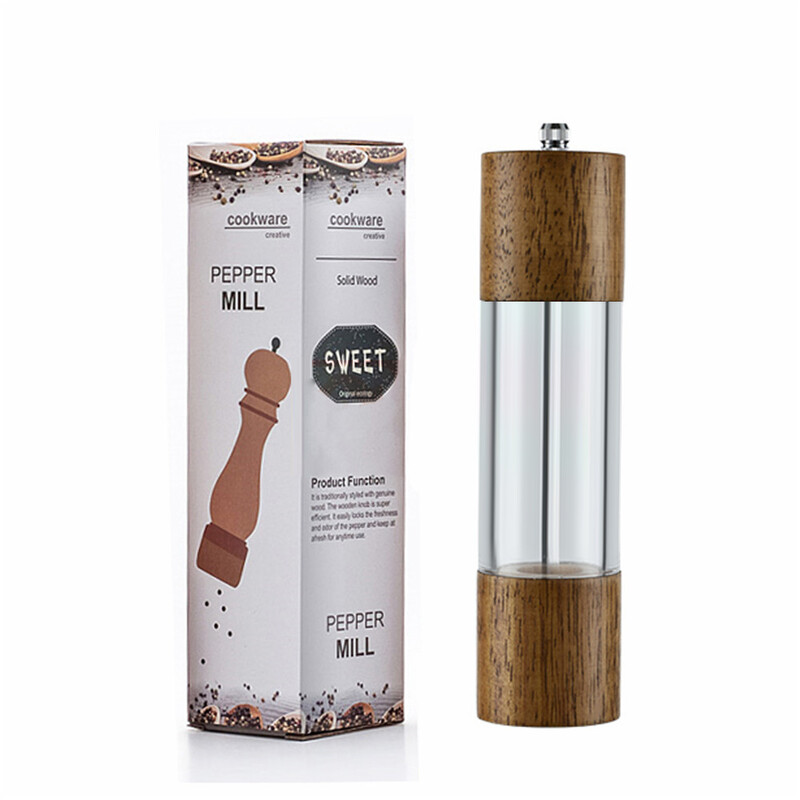 Puidust pipraveski manuaalne pipraveski pipraveski Mitmeotstarbeline köögitööriist Täispuidust veski köögis majapidamises