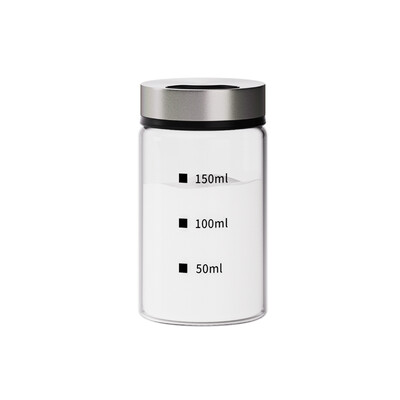 WMMO kõrgborosilikaatklaasist maitseainepurk roostevabast terasest kaanega, lülitusrežiimile pööramine, soolaloksuti soola ja vürtside jaoks