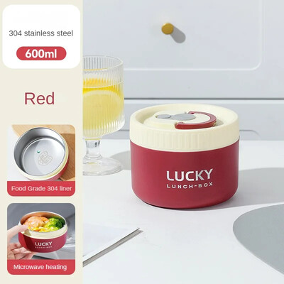 Nešiojama sandari terminė priešpiečių dėžutė vaikams, sukraunama mikrobangų krosnelė 304 nerūdijančio plieno Bento dėžutės izoliuota maisto talpa