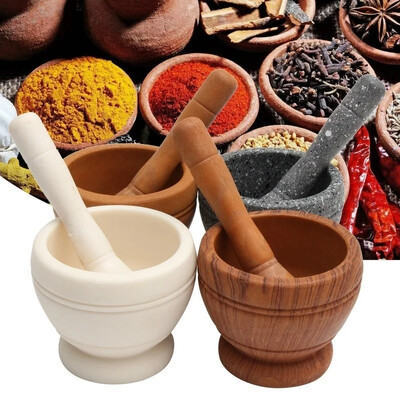 Ρητίνη Setmotar and Pestle Garlic Herb Spice Mixing Grinding Crusher Bowl Εργαλεία κουζίνας εστιατορίου