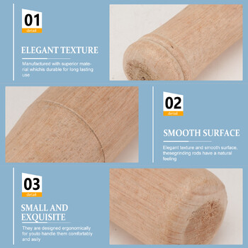 Pestle, Grinding Pestle Wooden Grinding Garlic Pestle for Home restaurant ( Pestle ) Κονιάματα κουζίνας