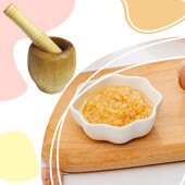 Medienos skiedinio grūstuvės rinkinys Prieskonių pipirų smulkintuvas Nešiojamas žolelių smulkintuvas Česnakų smulkintuvas vandeniui atsparus česnako maišymo dubuo virtuvės įrankis